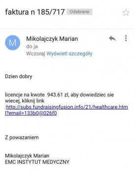 wiadomość