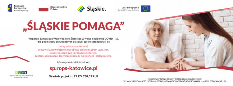 plakat, śląskie pomaga